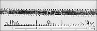 Nineteenth-century Winnebago stick which shows the phases of the moon..