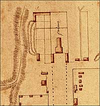 Roughly outlined, the Governor's Palace and advances are on the map..