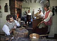 Group working at the foundry