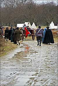 refugee scene