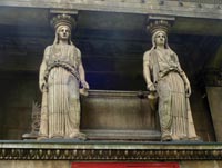 The Caryatids on the Acropolis.