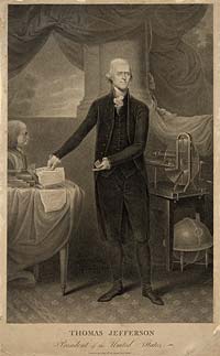 President Thomas Jefferson did not ask Congress's approval before sending troops against the Barbary pirates. As commander in chief, he believed he had the constitutional authority for military aciton to protect the nation’s interests.