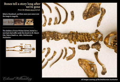 Zoom in on 17th Century Remains